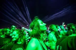 Uczestnicy festiwalu Woodstock