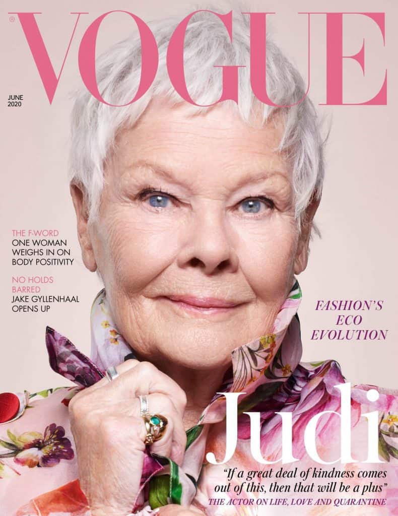 Judi Dench na okładce Vogue 